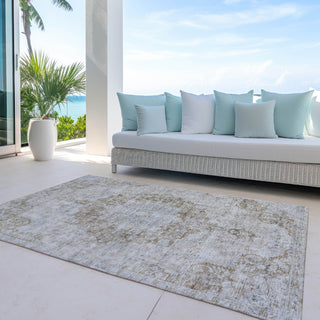 Piper Looms Chantille Global ACN1238 Chocolate Machine Washable Area Rug Outdoor Lifestyle Image Feature