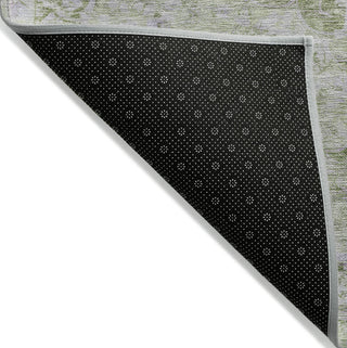 Piper Looms Chantille Global ACN1238 Olive Machine Washable Area Rug Backing Image