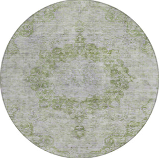 Piper Looms Chantille Global ACN1238 Olive Machine Washable Area Rug Round Main Image