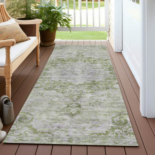 Piper Looms Chantille Global ACN1238 Olive Machine Washable Area Rug Runner Outdoor Lifestyle Image Feature
