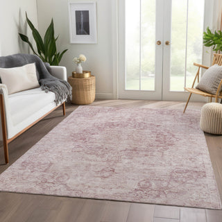 Piper Looms Chantille Global ACN1238 Pink Machine Washable Area Rug Lifestyle Image Feature
