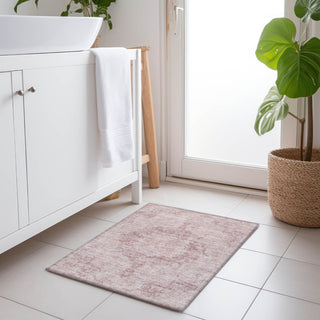 Piper Looms Chantille Global ACN1238 Pink Machine Washable Area Rug Scatter Lifestyle Image Feature