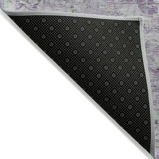 Piper Looms Chantille Global ACN1238 Purple Machine Washable Area Rug Backing Image