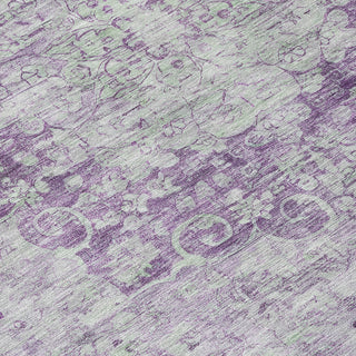 Piper Looms Chantille Global ACN1238 Purple Machine Washable Area Rug Swatch Image