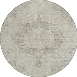 Piper Looms Chantille Global ACN1238 Putty Machine Washable Area Rug Round Main Image