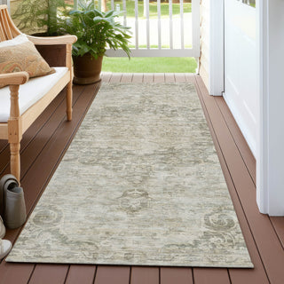 Piper Looms Chantille Global ACN1238 Putty Machine Washable Area Rug Runner Outdoor Lifestyle Image Feature