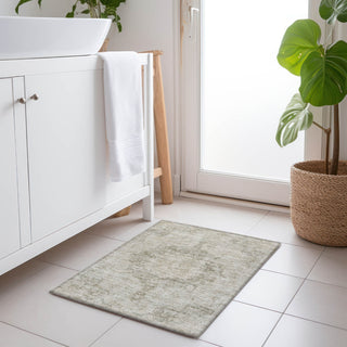 Piper Looms Chantille Global ACN1238 Putty Machine Washable Area Rug Scatter Lifestyle Image Feature