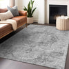 Piper Looms Chantille Global ACN1238 Silver Machine Washable Area Rug Lifestyle Image Feature