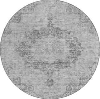 Piper Looms Chantille Global ACN1238 Silver Machine Washable Area Rug Round Main Image