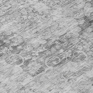 Piper Looms Chantille Global ACN1238 Silver Machine Washable Area Rug Swatch Image