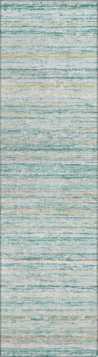 Piper Looms Chantille Stripes ACN1239 Teal Machine Washable Area Rug Runner Main Image