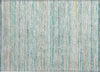 Piper Looms Chantille Stripes ACN1239 Teal Machine Washable Area Rug Scatter Main Image