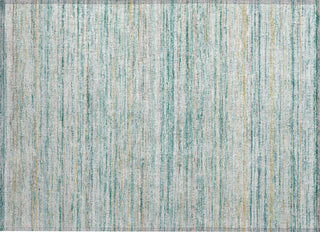 Piper Looms Chantille Stripes ACN1239 Teal Machine Washable Area Rug Scatter Main Image