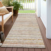Piper Looms Chantille Stripes ACN1239 Terracotta Machine Washable Area Rug Runner Outdoor Lifestyle Image Feature
