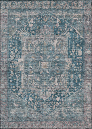 Piper Looms Chantille Medallion ACN1240 Blue Machine Washable Area Rug main image