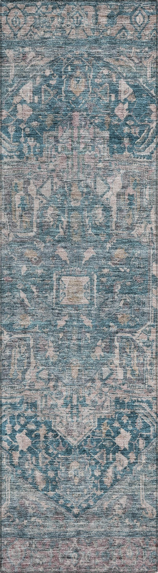 Piper Looms Chantille Medallion ACN1240 Blue Machine Washable Area Rug Runner Main Image