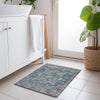 Piper Looms Chantille Medallion ACN1240 Blue Machine Washable Area Rug Scatter Lifestyle Image Feature