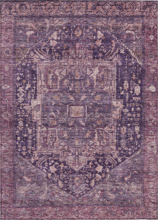 Piper Looms Chantille Medallion ACN1240 Eggplant Machine Washable Area Rug main image