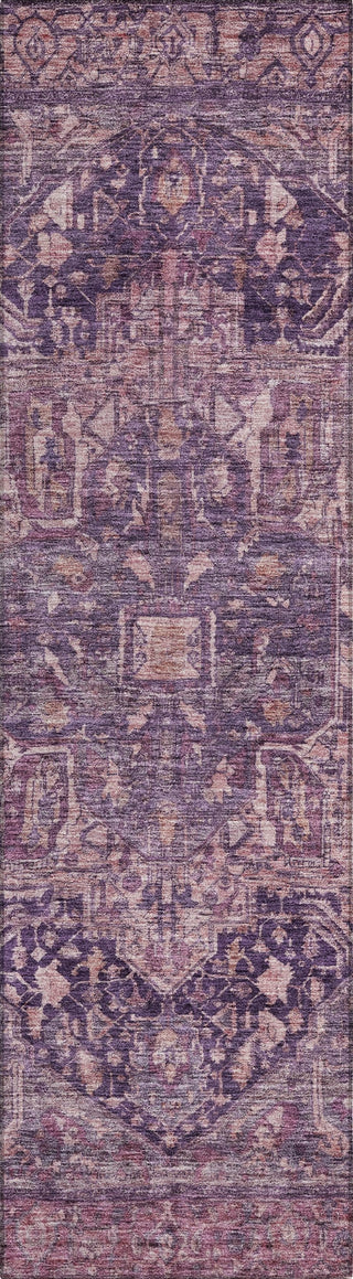 Piper Looms Chantille Medallion ACN1240 Eggplant Machine Washable Area Rug Runner Main Image