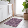 Piper Looms Chantille Medallion ACN1240 Eggplant Machine Washable Area Rug Scatter Lifestyle Image Feature