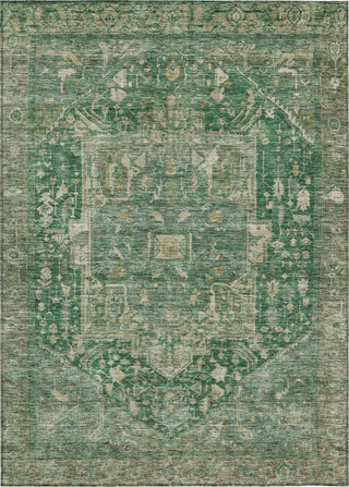 Piper Looms Chantille Medallion ACN1240 Emerald Machine Washable Area Rug main image