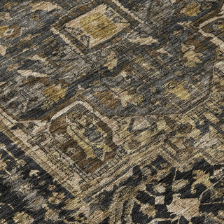 Piper Looms Chantille Medallion ACN1240 Fudge Machine Washable Area Rug Swatch Image