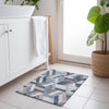 Piper Looms Chantille Geometric ACN1241 Blue Machine Washable Area Rug Scatter Lifestyle Image Feature