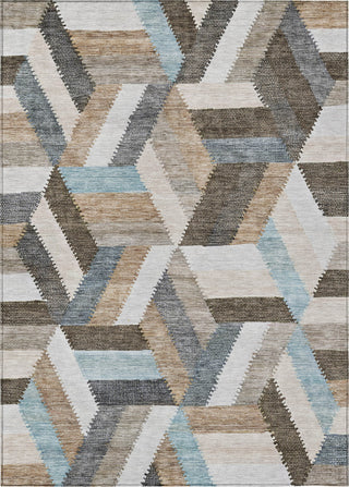 Piper Looms Chantille Geometric ACN1241 Brown Machine Washable Area Rug main image