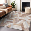 Piper Looms Chantille Geometric ACN1241 Copper Machine Washable Area Rug Lifestyle Image Feature