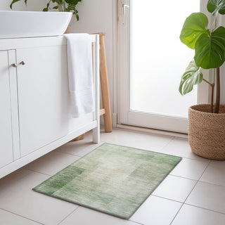 Piper Looms Chantille Geometric ACN1243 Aloe Machine Washable Area Rug Scatter Lifestyle Image Feature