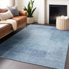 Piper Looms Chantille Geometric ACN1244 Blue Machine Washable Area Rug Lifestyle Image Feature