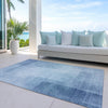Piper Looms Chantille Geometric ACN1244 Blue Machine Washable Area Rug Outdoor Lifestyle Image Feature