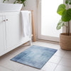 Piper Looms Chantille Geometric ACN1244 Blue Machine Washable Area Rug Scatter Lifestyle Image Feature