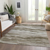 Piper Looms Chantille Stripes ACN1247 Brown Machine Washable Area Rug Lifestyle Image Feature