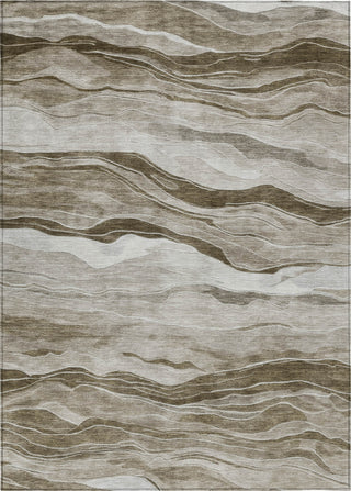 Piper Looms Chantille Stripes ACN1247 Brown Machine Washable Area Rug main image