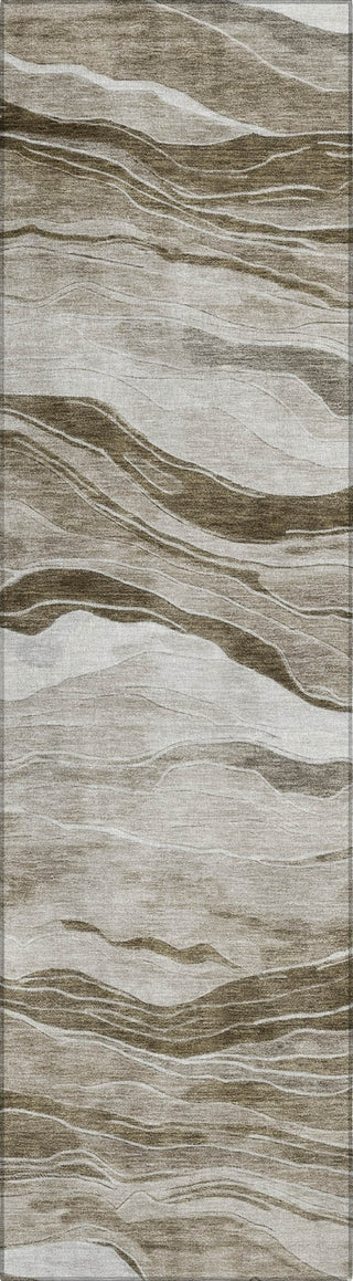 Piper Looms Chantille Stripes ACN1247 Brown Machine Washable Area Rug Runner Main Image