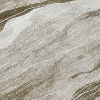 Piper Looms Chantille Stripes ACN1247 Brown Machine Washable Area Rug Swatch Image