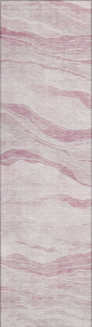 Piper Looms Chantille Stripes ACN1249 Pink Machine Washable Area Rug Runner Main Image