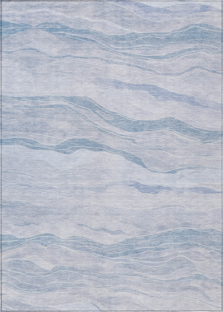 Piper Looms Chantille Stripes ACN1250 Sky Machine Washable Area Rug main image