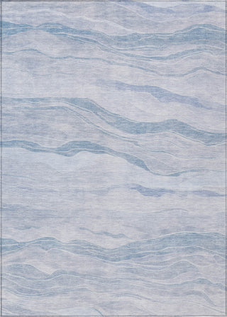 Piper Looms Chantille Stripes ACN1250 Sky Machine Washable Area Rug main image