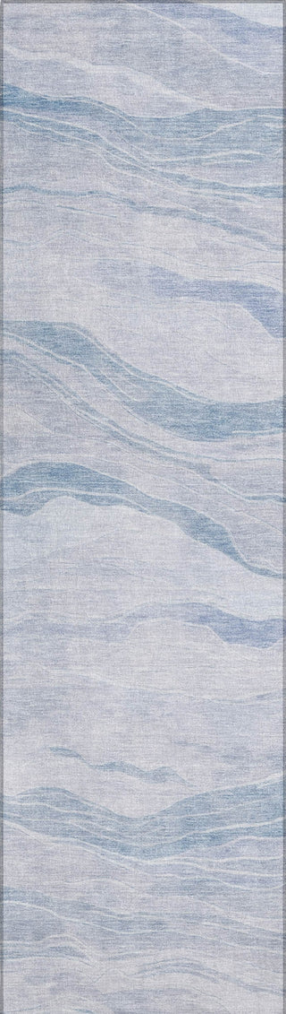 Piper Looms Chantille Stripes ACN1250 Sky Machine Washable Area Rug Runner Main Image