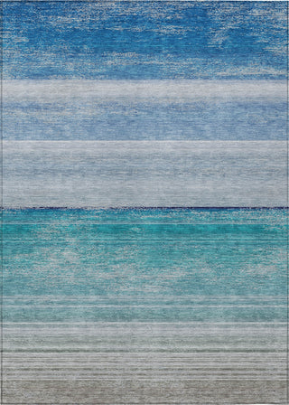 Piper Looms Chantille Stripes ACN1252 Sky Machine Washable Area Rug main image