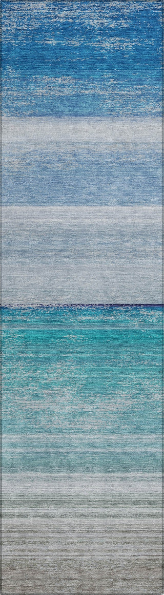 Piper Looms Chantille Stripes ACN1252 Sky Machine Washable Area Rug Runner Main Image