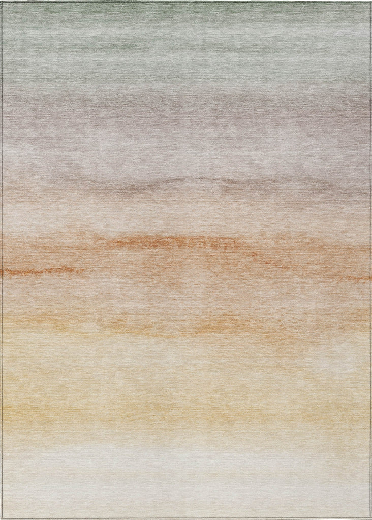 Piper Looms Chantille Stripes ACN1253 Coral Machine Washable Area Rug main image