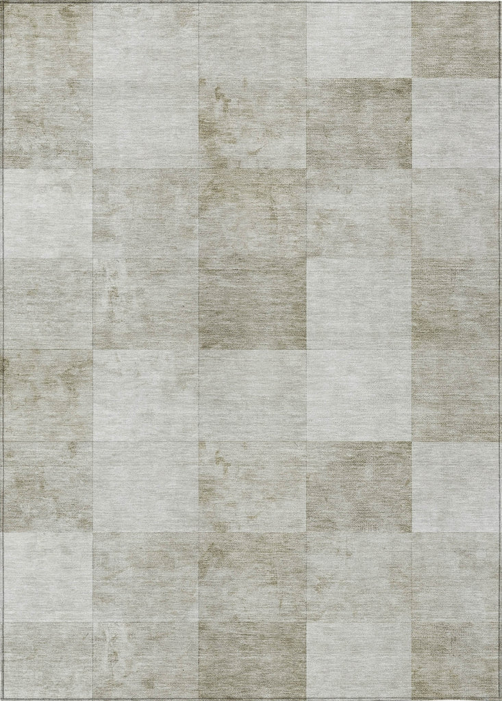 Piper Looms Chantille Geometric ACN1255 Beige Machine Washable Area Rug main image