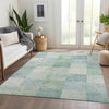 Piper Looms Chantille Geometric ACN1256 Seafoam Machine Washable Area Rug Lifestyle Image Feature