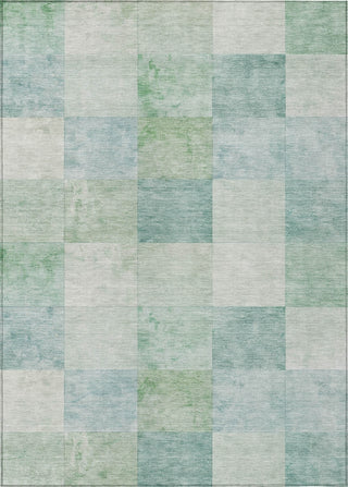 Piper Looms Chantille Geometric ACN1256 Seafoam Machine Washable Area Rug main image