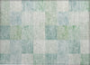 Piper Looms Chantille Geometric ACN1256 Seafoam Machine Washable Area Rug Scatter Main Image