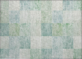 Piper Looms Chantille Geometric ACN1256 Seafoam Machine Washable Area Rug Scatter Main Image