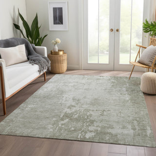 Piper Looms Chantille Abstract ACN1258 Linen Machine Washable Area Rug Lifestyle Image Feature